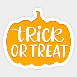 Pumpkin Trick or treat Halloween Sticker